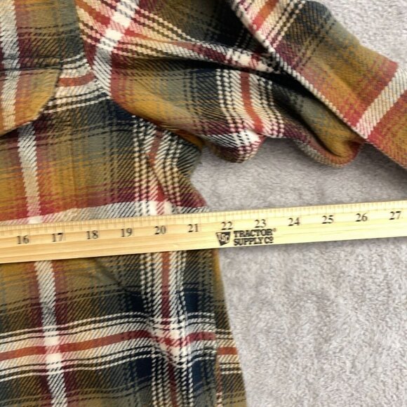NEW Orvis Men's S Plaid Button-Up Long Sleeve Flannel Shirt Jacket - Picture 4 of 10